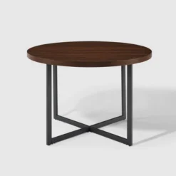 Modern 42" Round Intersecting Leg Dining Table Dark Walnut - Saracina Home 12 Modern 42" Round Intersecting Leg Dining Table Dark Walnut - Saracina Home -Furniture Hotsale Shop GUEST 2d044005 271c 4633 bf9e a49376431e73