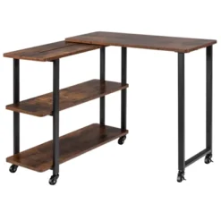 Tangkula Sofa Side Table W/Storage Shelves Mobile End Table Rolling Couch Table Desk For Living Room Bedroom -Furniture Hotsale Shop GUEST 2d9ca722 e836 43b2 880e f68b6068afaf