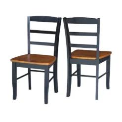 3pc 30" Clay Round Top Pedestal Table With 2 Chairs Dining Sets Black/Brown - International Concepts -Furniture Hotsale Shop GUEST 2e0dc604 7212 4f7c 8c01 12087ea77adb
