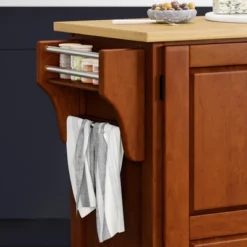 Create - A - Cart Kitchen Cart With Natural Top Cherry - Homestyles -Furniture Hotsale Shop GUEST 2f1bbe7e 5371 4e89 a8e2 57f6415a5c26