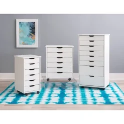 Cary 8 Drawer Rolling Storage Cart - Linon -Furniture Hotsale Shop GUEST 2f29e97a ba44 4c17 804f acfec5218801