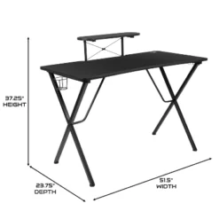BlackArc Delta Gaming Setup: Reclining Chair With Lumbar Support & Headrest; Desk With Detachable Headphone Hook/Cupholder & Monitor Stand -Furniture Hotsale Shop GUEST 2fc70bdb 9bd1 479c a139 21bc12b8e1ec