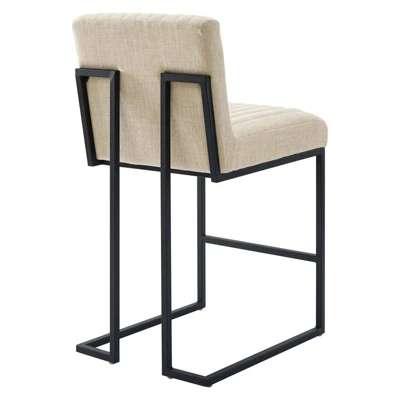 Indulge Channel Tufted Fabric Counter Height Barstool - Modway 4 Indulge Channel Tufted Fabric Counter Height Barstool - Modway - Image 2