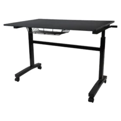 Sit And Stand Adjustable Height Desk With Casters - Atlantic -Furniture Hotsale Shop GUEST 322b58aa 0de6 422d a182 1857e9016b70