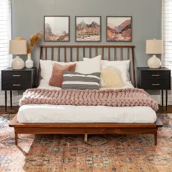 Boho Solid Wood Spindle Platform Bed - Saracina Home 29 Boho Solid Wood Spindle Platform Bed - Saracina Home -Furniture Hotsale Shop GUEST 34e37aae 945b 4e1c b588 d216ba7b0bcd