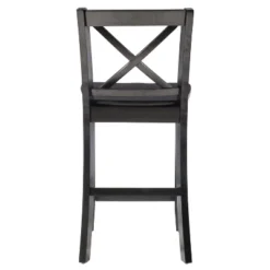 24" Torino X Back Wood Counter Height Barstool - Black - Linon -Furniture Hotsale Shop GUEST 359fef9c 528c 464c be25 d690ef97ed77