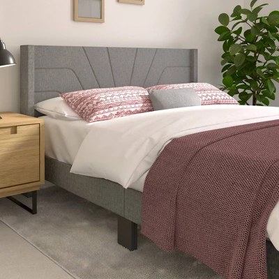 Queen Lindon Chevron Upholstered Bed In A Box - RST Brands 8 Queen Lindon Chevron Upholstered Bed In A Box - RST Brands - Image 6