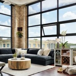 LuxenHome Distressed White And Gray Wood 1-Door Storage Wine Cabinet -Furniture Hotsale Shop GUEST 36de6cf7 bbf7 4dbe 9611 c5388c17172b