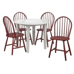 5pc Chadwick Drop Leaf Dining Set With 4 Windsor Chairs - Buylateral -Furniture Hotsale Shop GUEST 387845f6 71fc 42b6 8e29 a4f576beaed0