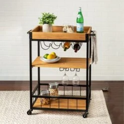 Honey-Can-Do Loft Bar Cart -Furniture Hotsale Shop GUEST 38972924 de40 43fa 916a 0d03a541e874