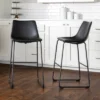 Set Of 2 Laslo Modern Upholstered Faux Leather Barstools - Saracina Home 1 Set Of 2 Laslo Modern Upholstered Faux Leather Barstools - Saracina Home -Furniture Hotsale Shop GUEST 38b0fae0 bed1 4d14 a05c 2f037f0e7836