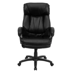 Flash Furniture Iris High Back Black LeatherSoft Executive Swivel Ergonomic Office Chair With Plush Headrest, Extensive Padding And Arms -Furniture Hotsale Shop GUEST 3b015b66 3b7d 4b41 a715 d62933a56af2