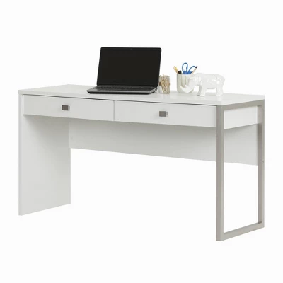 Interface Desk With 2 Drawers Pure White - South Shore 10 Interface Desk With 2 Drawers Pure White - South Shore - Image 8