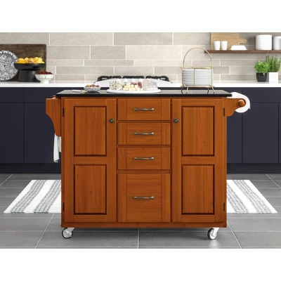 Kitchen Carts And Islands With Granite Top Dark Brown - Home Styles 3 Kitchen Carts And Islands With Granite Top Dark Brown - Home Styles