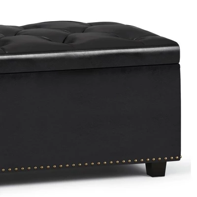Rectangular Springfield Lift Top Storage Ottoman - WyndenHall 6 Rectangular Springfield Lift Top Storage Ottoman - WyndenHall - Image 4