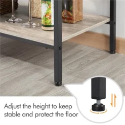 Yaheetech 4-tier 64" H Kitchen Baker's Rack With Power Outlet, Gray -Furniture Hotsale Shop GUEST 3dbb6d1c 6ea9 4380 a53c 92dd8c0f629b