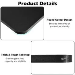 Costway 55'' One-Piece Universal Tabletop For Standard & Sit To Stand Desk Frame -Furniture Hotsale Shop GUEST 3e067e36 c772 436b a0e2 adcf5921a2f3