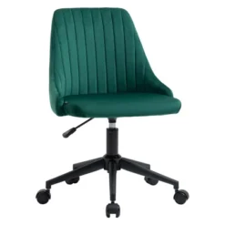 Vinsetto Mid-Back Office Chair, Velvet Fabric Swivel Scallop Shape Computer Desk Chair For Home Office Or Bedroom -Furniture Hotsale Shop GUEST 411fb45a 90ad 4fbe 975a 3a1922aa4b53