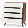 Calypso Mid-Century Modern Wood 4 Drawer Storage Chest Brown - Baxton Studio -Furniture Hotsale Shop GUEST 42212b32 a1b6 4da0 b096 dfb8c3403a6a
