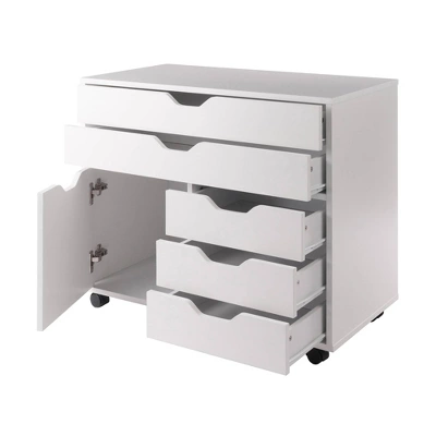 Halifax 3 Section Mobile Storage Cabinet - Winsome 12 Halifax 3 Section Mobile Storage Cabinet - Winsome - Image 10