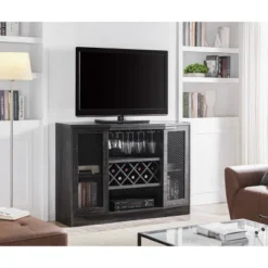 Bar Cabinet With Two Curved Glass Doors - Home Source -Furniture Hotsale Shop GUEST 42b29fab 0d5f 4986 95a1 f2c1d6c6d678