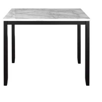 Modern 5-Piece Counter Height Faux Marble Dining Table Set Beige-ModernLuxe 8 Modern 5-Piece Counter Height Faux Marble Dining Table Set Beige-ModernLuxe - Image 6