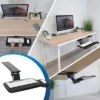 Mount-It! Under Desk Keyboard Tray, Adjustable Keyboard And Mouse Drawer Platform With Ergonomic Wrist Rest Pad, 17.25" Track, Black -Furniture Hotsale Shop GUEST 4608d2c9 4ac8 4b2e 881f 59a6b70beb3b