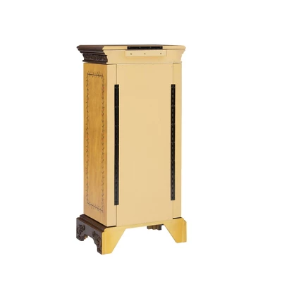 Beatrice Antique Parchment Hand Painted Jewelry Armoire - Powell Company 8 Beatrice Antique Parchment Hand Painted Jewelry Armoire - Powell Company - Image 6