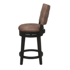 26" Kaede Wood And Upholstered Swivel Counter Height Barstool Black/Chestnut - Hillsdale Furniture 15 26" Kaede Wood And Upholstered Swivel Counter Height Barstool Black/Chestnut - Hillsdale Furniture -Furniture Hotsale Shop GUEST 473e0ff3 5e39 443c a8f2 7452e8610000