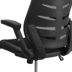 Emma And Oliver High Back Black Mesh Swivel Ergonomic Office Chair With Adjustable Flip-Up Arms -Furniture Hotsale Shop GUEST 47dba6dd 3b09 487c 86a0 d3b4bd52bc09