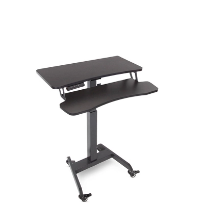 Cruizer Premier Electric Height Adjustable Mobile Podium With Keyboard Tray – Black – Stand Steady 3 Cruizer Premier Electric Height Adjustable Mobile Podium With Keyboard Tray – Black – Stand Steady