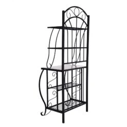 Valencia Baker Rack Storage Unit Metal/Black - Boraam Industries -Furniture Hotsale Shop GUEST 4991175e 2ba5 4f89 8c78 372bcee0ff74