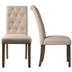 Set Of 2 Aristocratic Solid Wood Tufted Dining Chair-ModernLuxe -Furniture Hotsale Shop GUEST 4bf3751f a2bc 4270 a12f 3e10d5593fe1