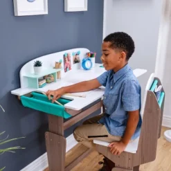 KidKraft Grow Together Pocket Adjustable Desk With Hutch And Chair -Furniture Hotsale Shop GUEST 4cba7846 f9e2 4d5d 9dfc 2ea5664d70db