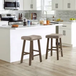 26" Saddle Wood Backless Counter Height Barstool Rustic Gray - Hillsdale Furniture -Furniture Hotsale Shop GUEST 4d359f65 b727 4045 9a2c ad1451489268