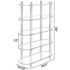 Fabulaxe 5 Tier Open Bookshelf, Contemporary Classic Modern Style Free Standing Display Rack Unit For Collections,59" Height Etagere Bookcase 13 Fabulaxe 5 Tier Open Bookshelf, Contemporary Classic Modern Style Free Standing Display Rack Unit For Collections,59" Height Etagere Bookcase -Furniture Hotsale Shop GUEST 4d607140 cb16 430d 9640 6460b4751b50