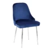 Set Of 2 Marcel Contemporary Dining Chair Chrome/Blue Velvet - LumiSource -Furniture Hotsale Shop GUEST 4e1f380d 8eb2 44cd ad07 3b235121a18c