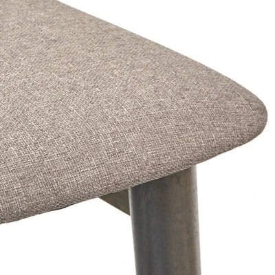 6Pc Newington Dining Set With Bench Charcoal Gray - Lifestorey 9 6Pc Newington Dining Set With Bench Charcoal Gray - Lifestorey - Image 7