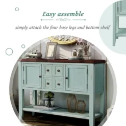 Modernluxe Cambridge Series Buffet Sideboard Console Table With Bottom Shelf -Furniture Hotsale Shop GUEST 4f3fa15d fa13 4555 adb9 2186618ba1bf