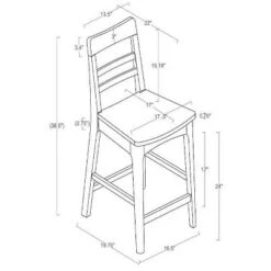 2pk Wood Ladder Back Counter Stool - Hearth & Hand™ With Magnolia -Furniture Hotsale Shop GUEST 501b822c a2fd 461d aa13 130aba448f95