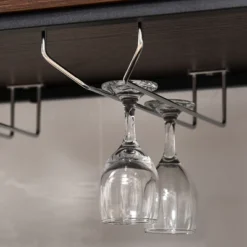 HOMCOM Industrial Wine Rack With 11-Bottles Holder, Free Standing Wine Shelf With Glass Holders For Home Bar, Kitchen, Dark Brown 10 HOMCOM Industrial Wine Rack With 11-Bottles Holder, Free Standing Wine Shelf With Glass Holders For Home Bar, Kitchen, Dark Brown -Furniture Hotsale Shop GUEST 50379427 ad0c 4109 96a9 a38f789883e8