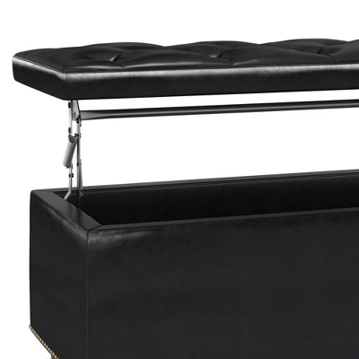Rectangular Springfield Lift Top Storage Ottoman - WyndenHall 7 Rectangular Springfield Lift Top Storage Ottoman - WyndenHall - Image 5