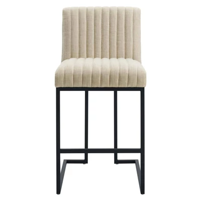 Indulge Channel Tufted Fabric Counter Height Barstool - Modway 6 Indulge Channel Tufted Fabric Counter Height Barstool - Modway - Image 4