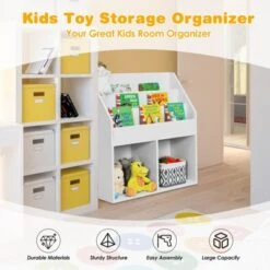 Tangkula Kids Wooden Bookshelf Bookcase Display Rack Toy Storage Cabinet Organizer Holder For Kids Room&Nursery 12 Tangkula Kids Wooden Bookshelf Bookcase Display Rack Toy Storage Cabinet Organizer Holder For Kids Room&Nursery -Furniture Hotsale Shop GUEST 53719f26 cbec 40d6 90ec a23d0ace5c63