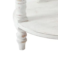 LuxenHome White And Natural Wood Round Accent Side Table With Storage. 16 LuxenHome White And Natural Wood Round Accent Side Table With Storage. -Furniture Hotsale Shop GUEST 53c42915 4652 4fe3 a28e 21dffb3db066