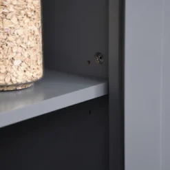 HOMCOM Kitchen Buffet Hutch Wooden Storage Cabinet With Framed Glass Door, Drawer And Microwave Space -Furniture Hotsale Shop GUEST 53f0e06a 0d2f 4d7a 82f8 c33fd19345f2