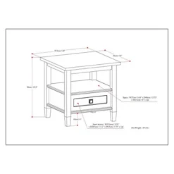 20" Norfolk End Table - WyndenHall -Furniture Hotsale Shop GUEST 54898197 9456 4acb 9247 825b3bc197b8