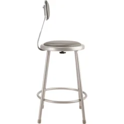 2pk 24" Adjustable Heavy Duty Vinyl Padded Steel Barstool With Backrest Gray - Hampden Furnishings -Furniture Hotsale Shop GUEST 5931460b 7953 47d1 97f7 f0a998da6dd1