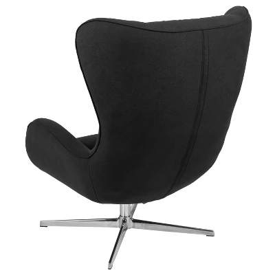 Merrick Lane Ergonomic High-Back Lounge Chair 360° Swivel Accent Chair Side Chair With 4 Star Alloy Base 14 Merrick Lane Ergonomic High-Back Lounge Chair 360° Swivel Accent Chair Side Chair With 4 Star Alloy Base - Image 12