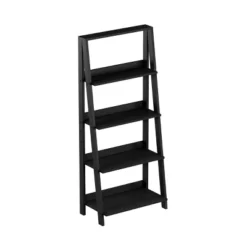 Lavish Home 4-Tier Ladder Bookshelf Freestanding Wooden Bookcase, Black 14 Lavish Home 4-Tier Ladder Bookshelf Freestanding Wooden Bookcase, Black -Furniture Hotsale Shop GUEST 5999f092 cfdc 424f 9240 c33210eb3e5e